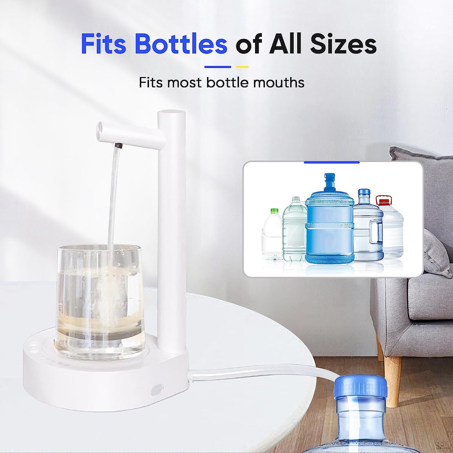 AquaFlow Pro - Desktop Water Bottle Dispenser